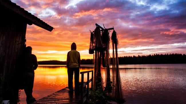 sol da meia noite na finlandia