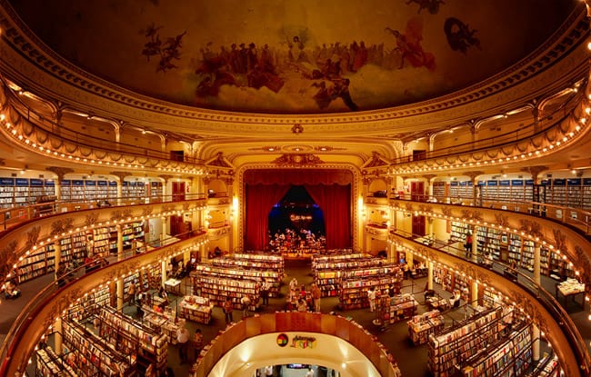 Livraria El Ateneo, em Buenos Aires, está entre as mais lindas do mundo