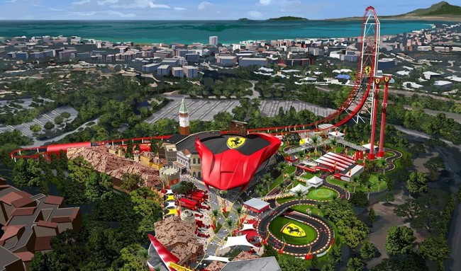 Parque de diversões da Ferrari é inaugurado próximo a Barcelona