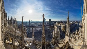 Telhado do Duomo de Milão é parada obrigatória na cidade