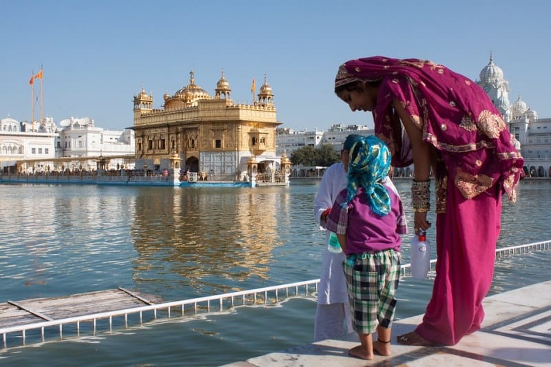 templo dourado na india