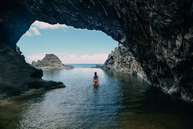 Piscinas naturais na Ilha da Madeira