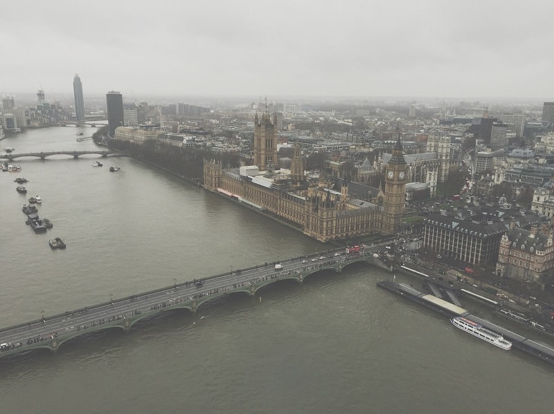 Vista aérea de Londres
