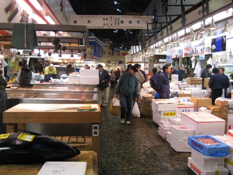 mercado de peixe de toquio