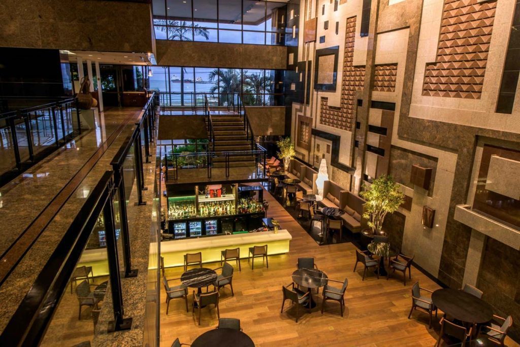 Lobby hospedagem em Fortaleza /Foto:Divulgação Hotel Gran Marquise