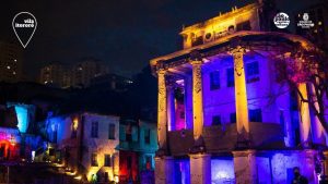 As luzes do Centro Cultural Vila Itororó à noite compõe e agregam ainda mais beleza ao local histórico renovado /Foto: Divulgação