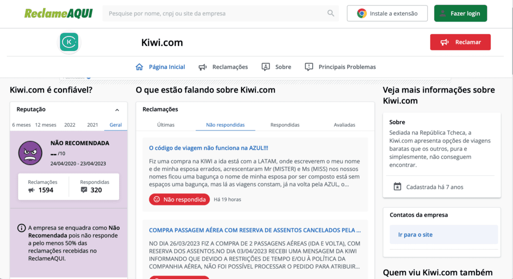 kiwi.com é confiável